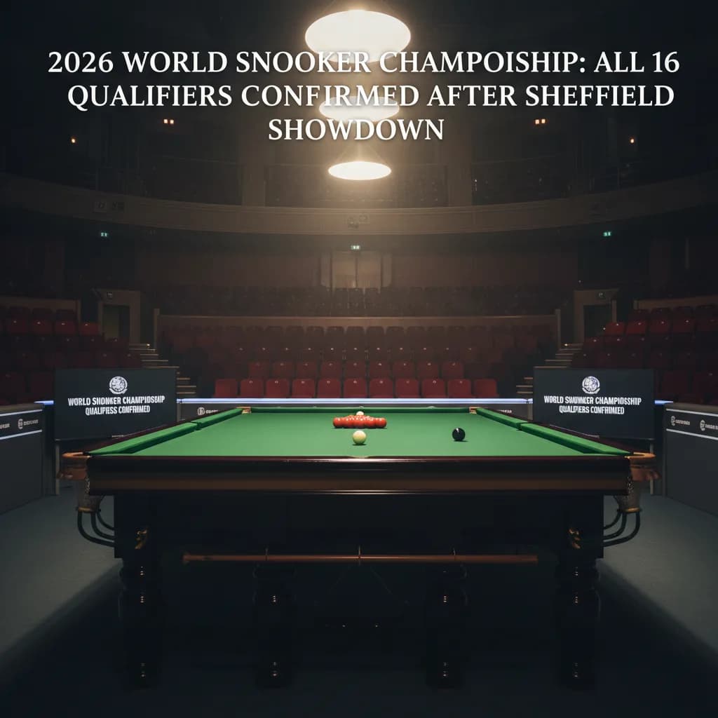 2026 World Snooker Championship: All 16 Qualifiers Confirmed After Sheffield Showdown