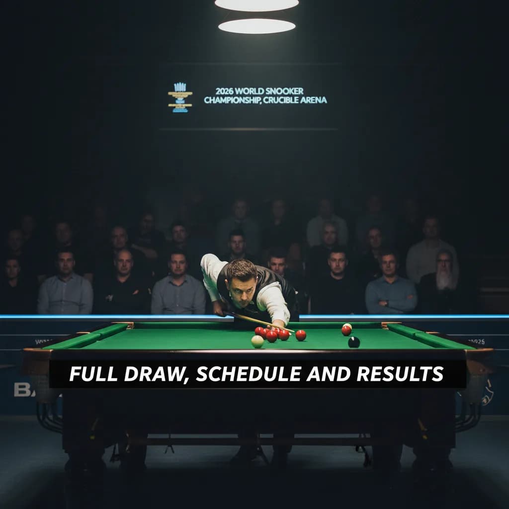 2026 World Snooker Championship: Full Draw, Schedule and Results from the Crucible