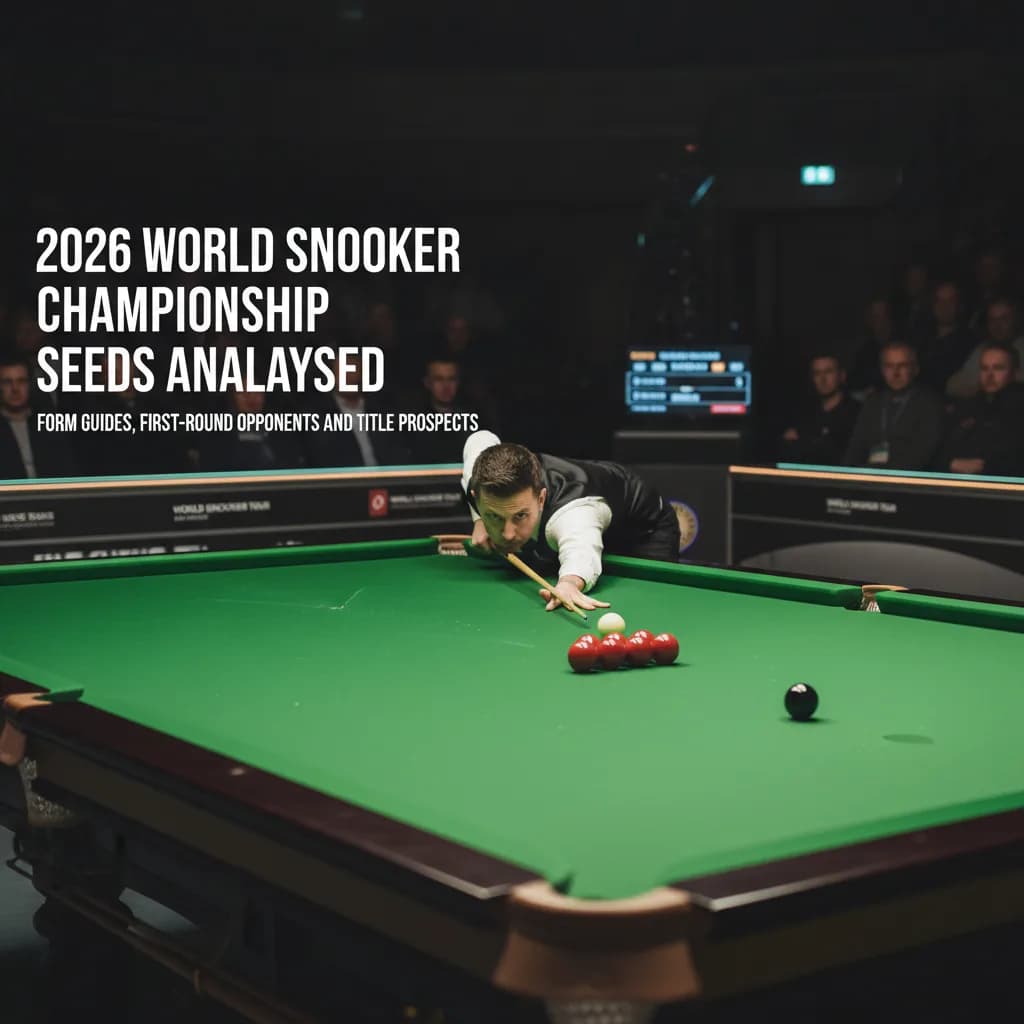 2026 World Snooker Championship Seeds Analysed: Form Guides, First-Round Opponents and Title Prospects