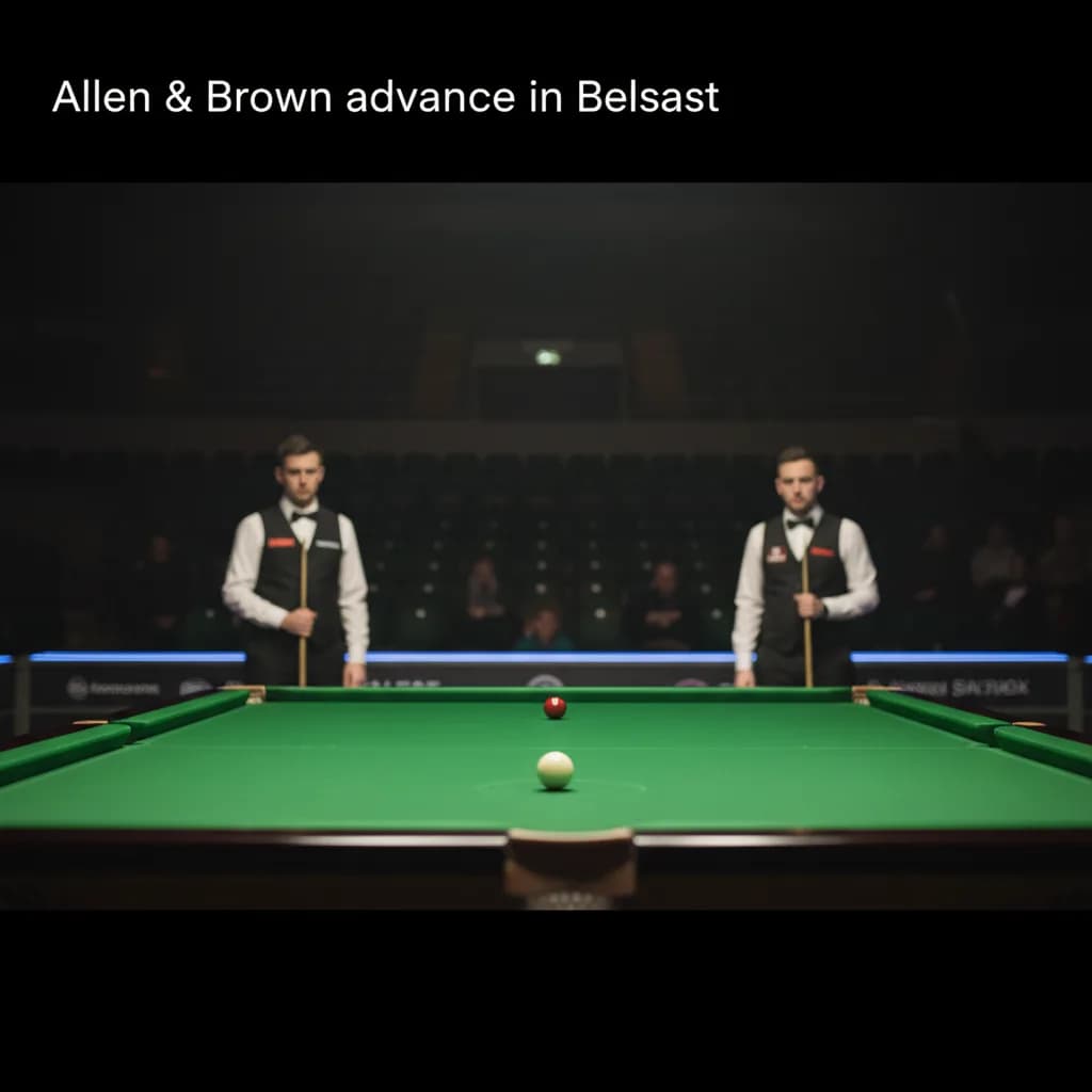 Allen & Brown advance in Belfast