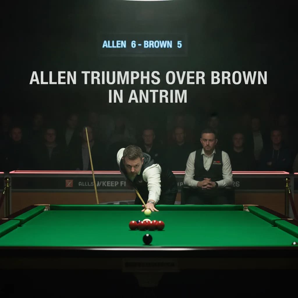 Allen triumphs over Brown in Antrim