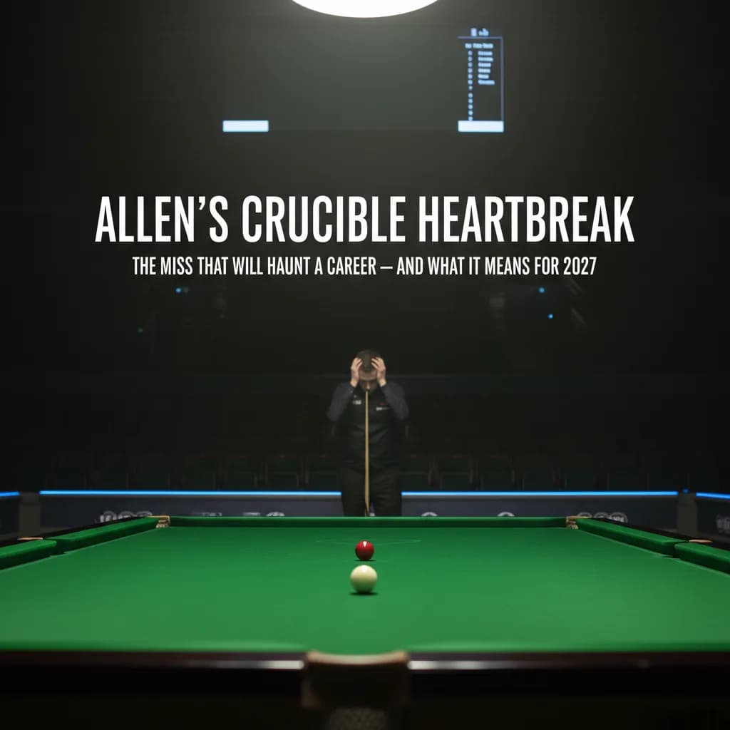 Allen's Crucible Heartbreak: The Miss That Will Haunt a Career — And What It Means for 2027