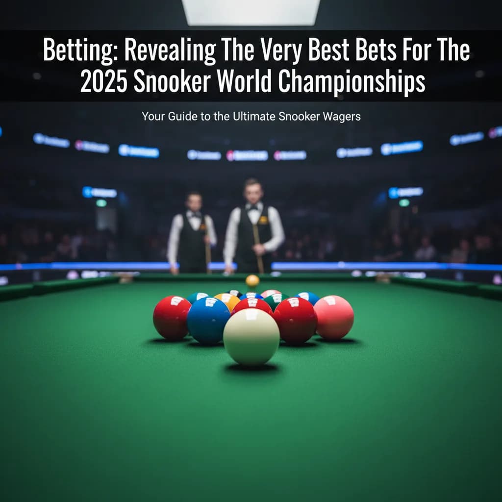 Betting: Revealing The Very Best Bets For The 2025 Snooker World Championships