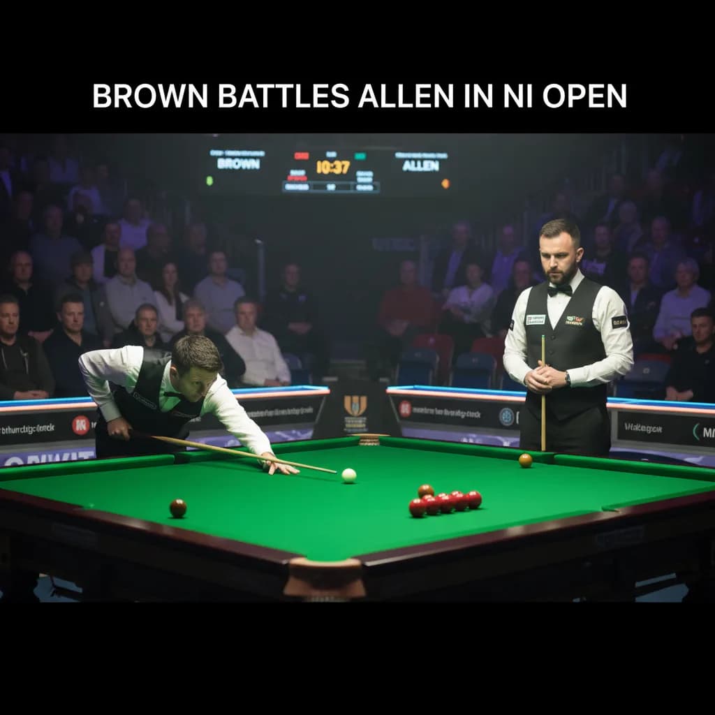 Brown battles Allen in NI Open