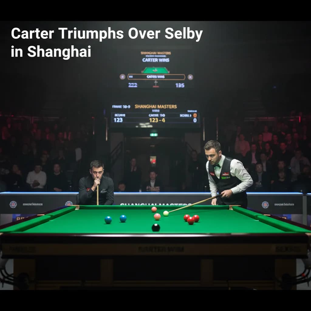 Carter Triumphs Over Selby in Shanghai