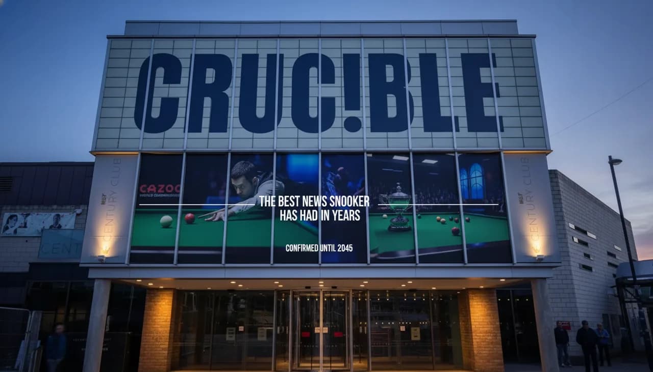 Crucible Confirmed Until 2045: The Best News Snooker Has Had in Years