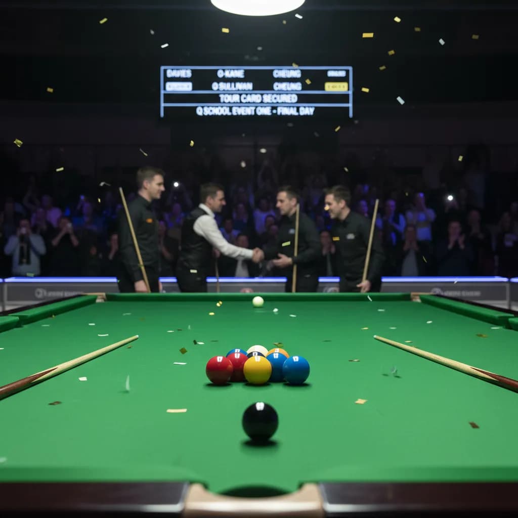 Davies, O'Kane, O'Sullivan and Cheung Secure Tour Cards on Final Day of Q School Event One