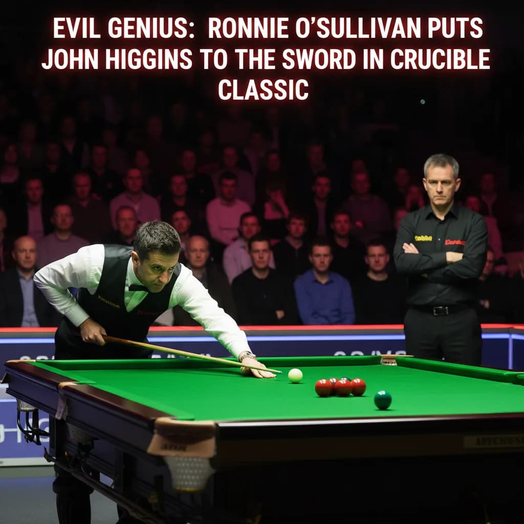 Evil Genius: Ronnie O'Sullivan Puts John Higgins to the Sword in Crucible Classic