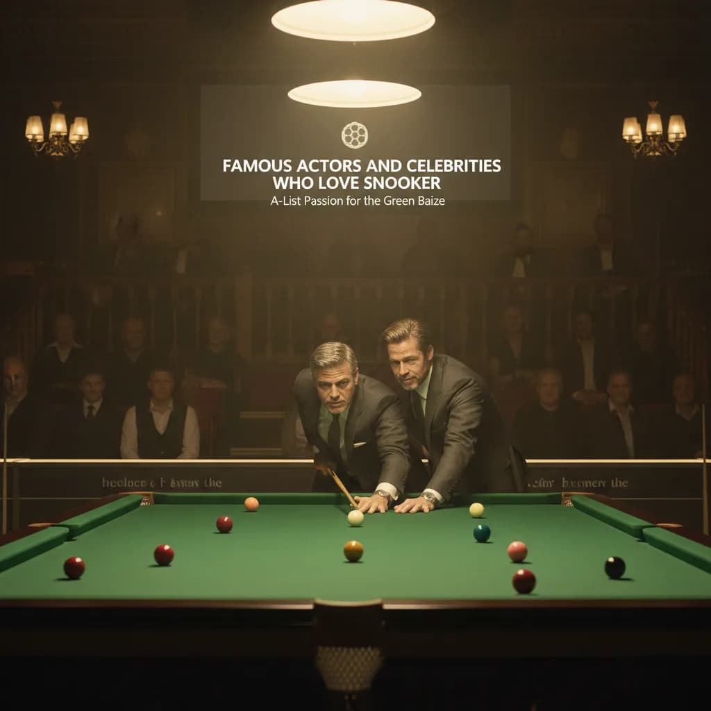 Famous Actors and Celebrities Who Love Snooker