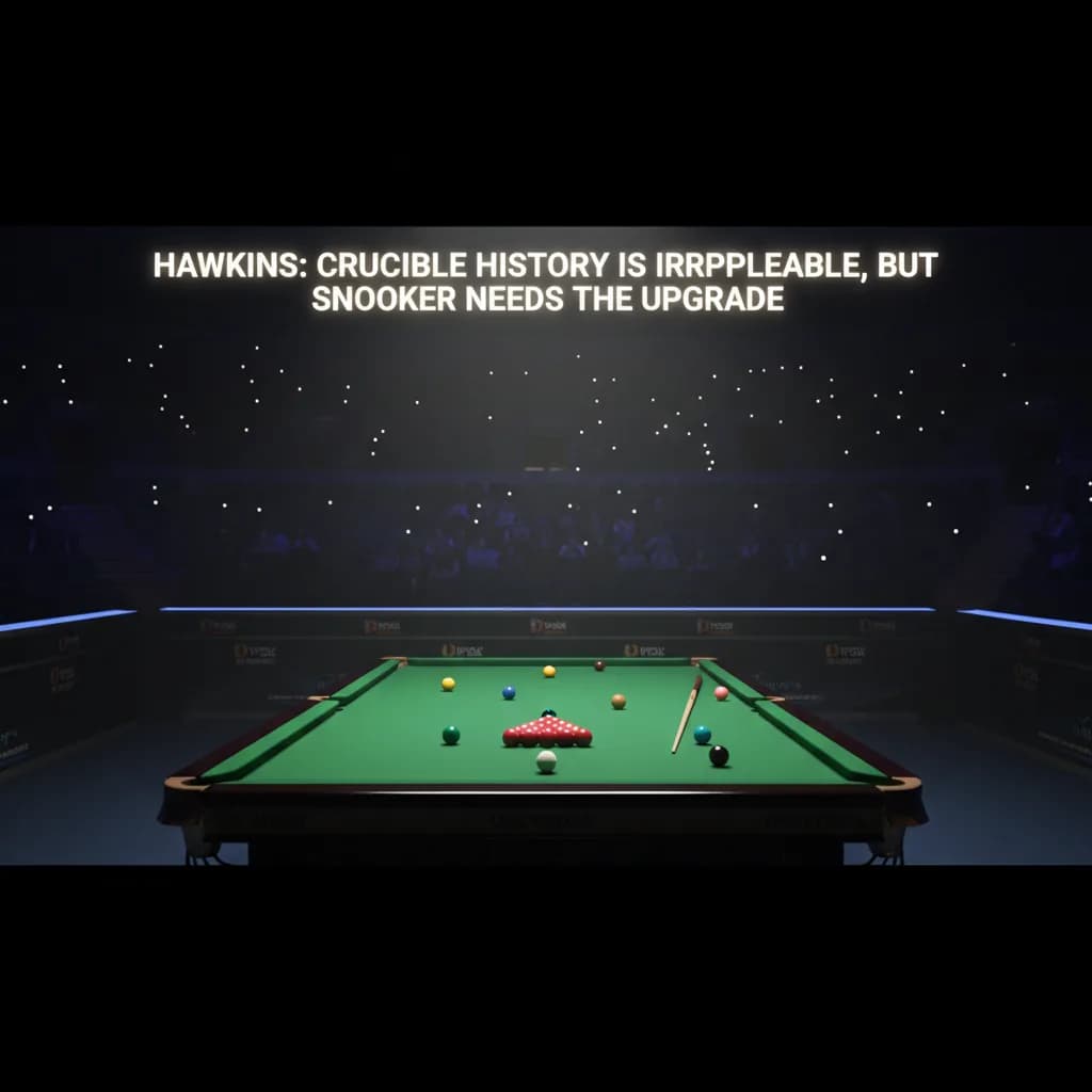Hawkins: Crucible History Is Irreplaceable, But Snooker Needs the Upgrade