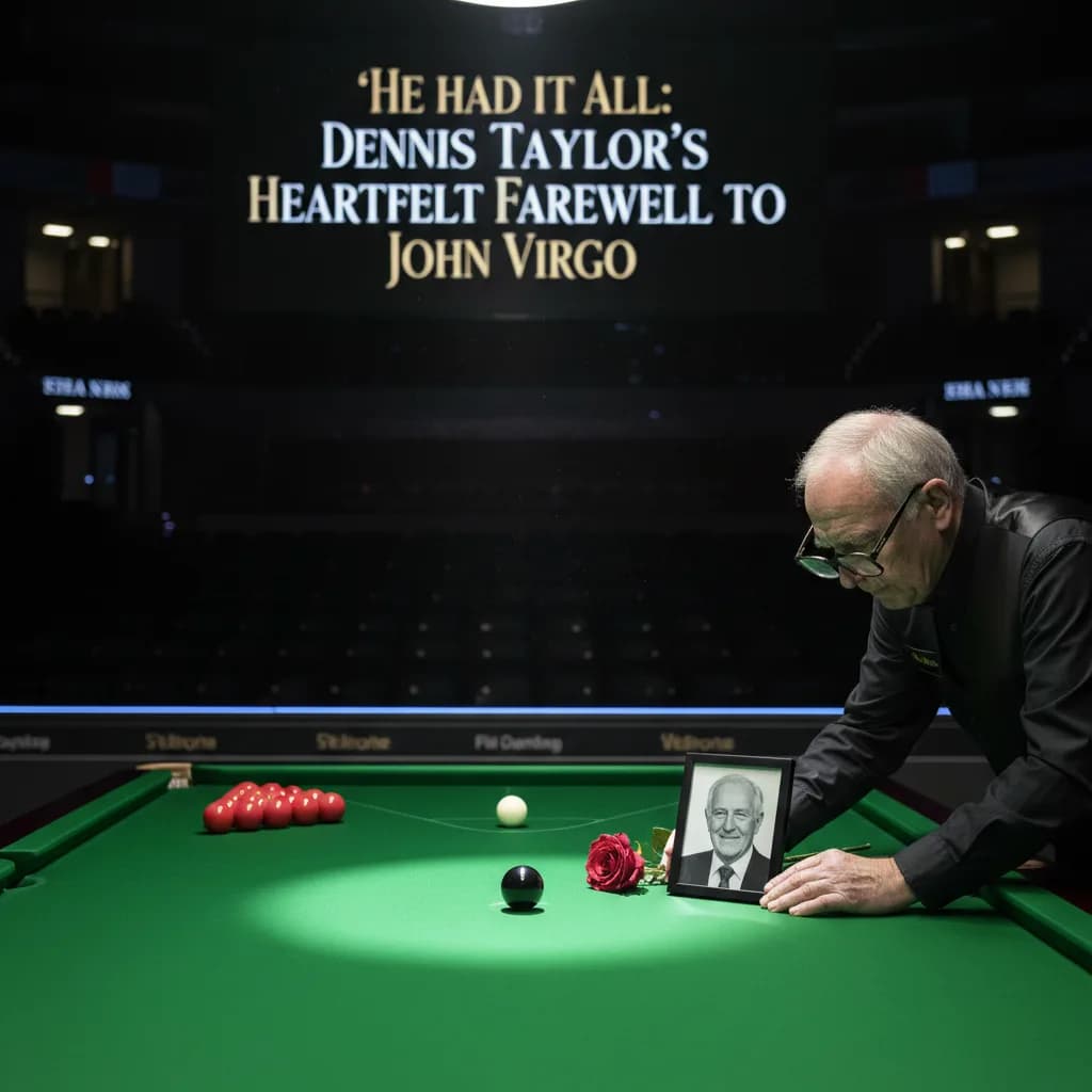 'He Had It All': Dennis Taylor's Heartfelt Farewell to John Virgo