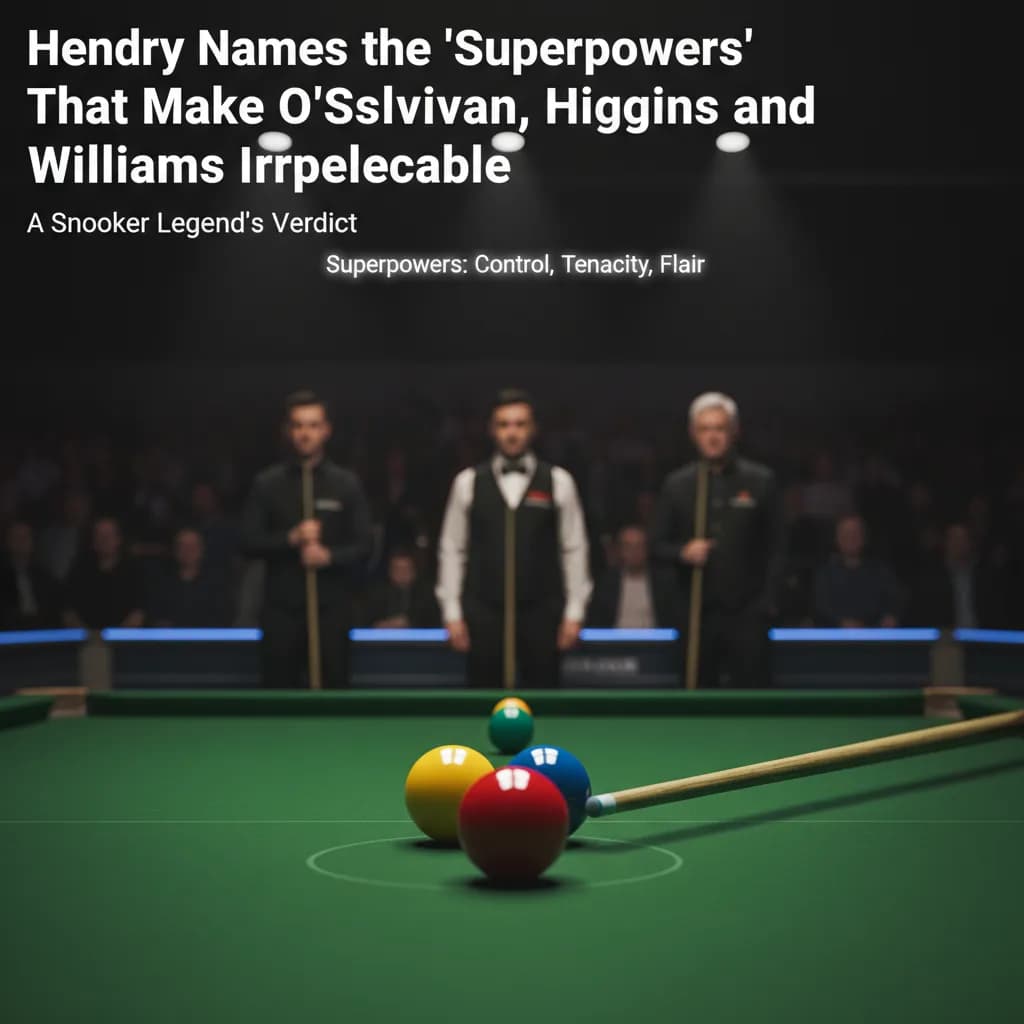 Hendry Names the 'Superpowers' That Make O'Sullivan, Higgins and Williams Irreplaceable