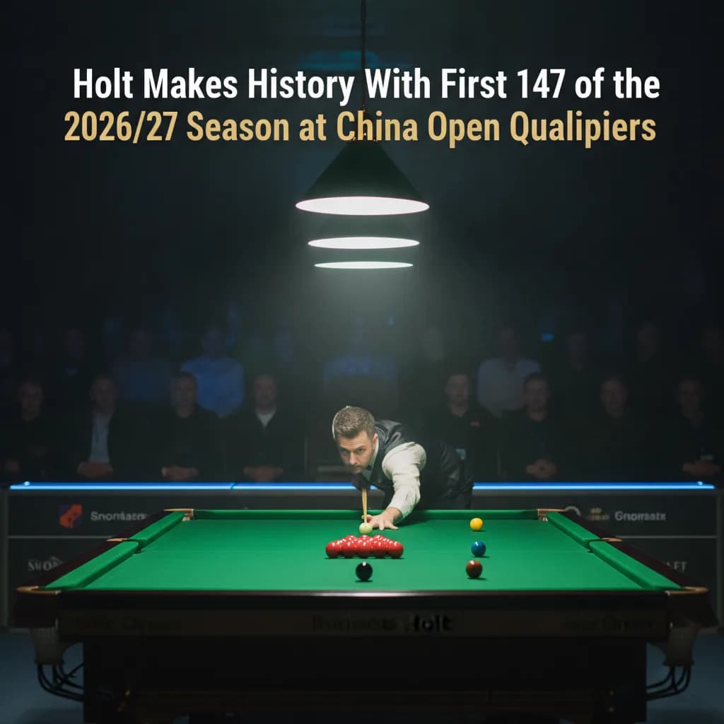 Holt Makes History With First 147 of the 2026/27 Season at China Open Qualifiers
