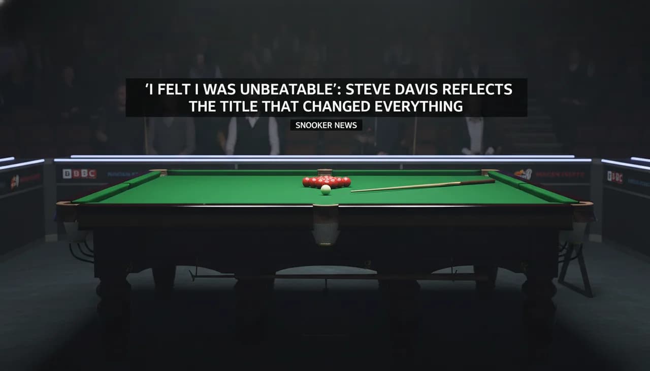 'I Felt I Was Unbeatable': Steve Davis Reflects on the Title That Changed Everything