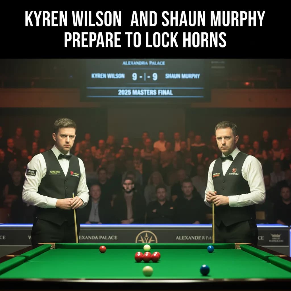 Kyren Wilson and Shaun Murphy Prepare to Lock Horns in 2025 Masters Final