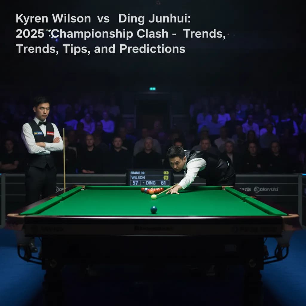 Kyren Wilson vs Ding Junhui: 2025 Tour Championship Clash - Trends, Tips, and Predictions