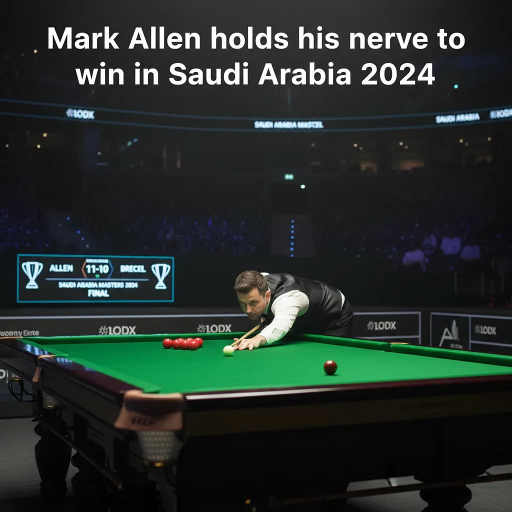 Mark Allen holds his nerve to win in Saudi Arabia 2024