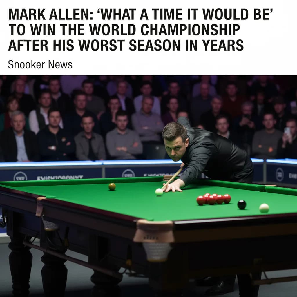 Mark Allen: 'What a Time It Would Be' to Win the World Championship After His Worst Season in Years