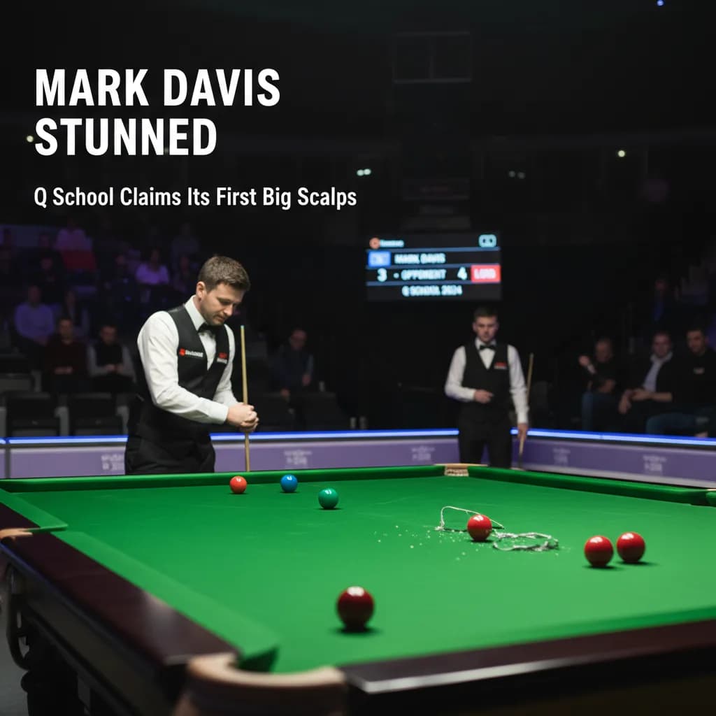 Mark Davis Stunned in Opening Round as Q School Claims Its First Big Scalps