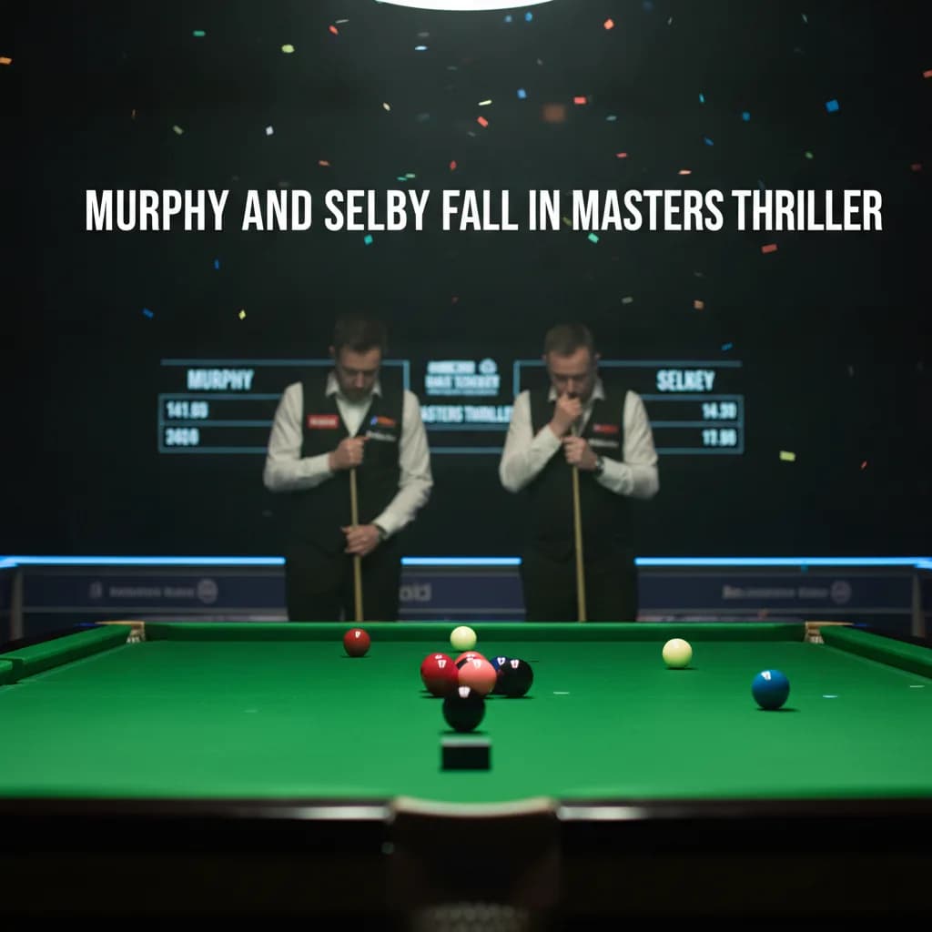 Murphy and Selby Fall in Masters Thriller