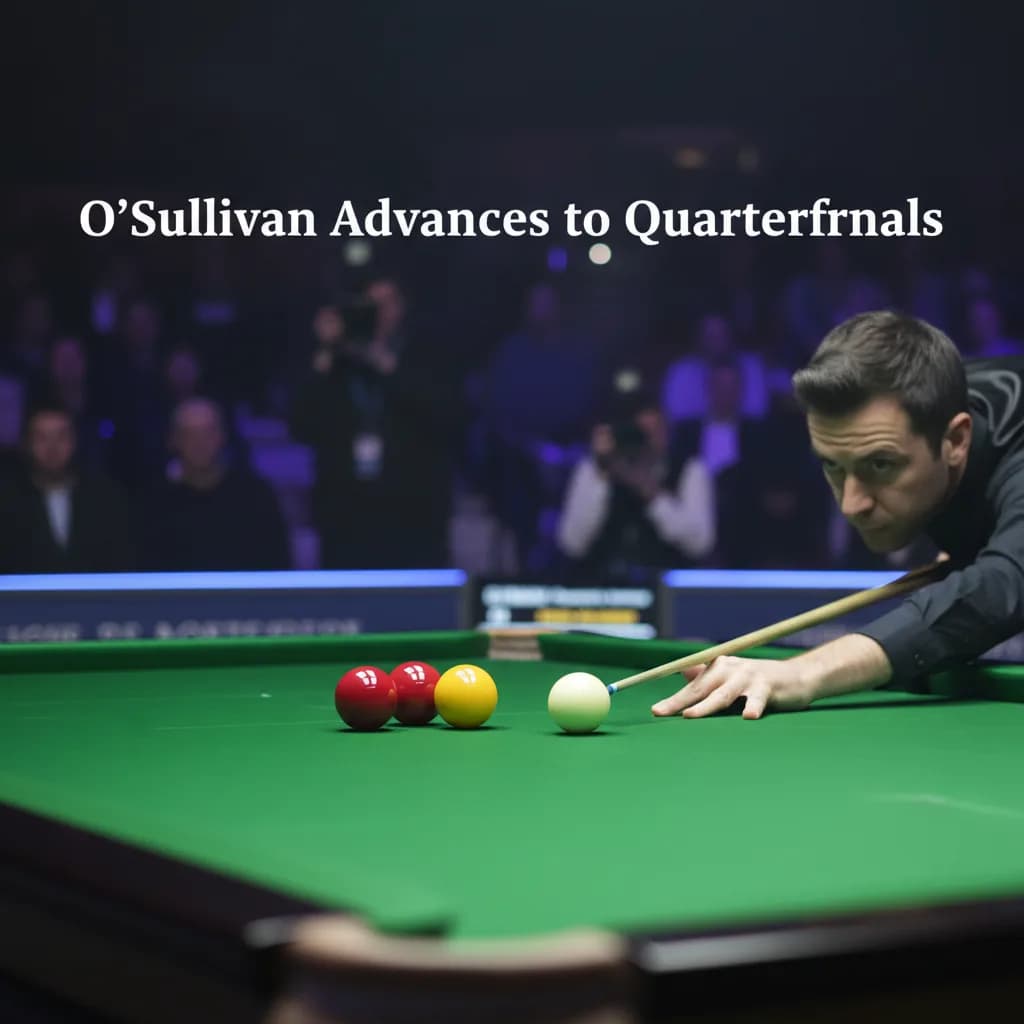 O'Sullivan Advances to Quarterfinals