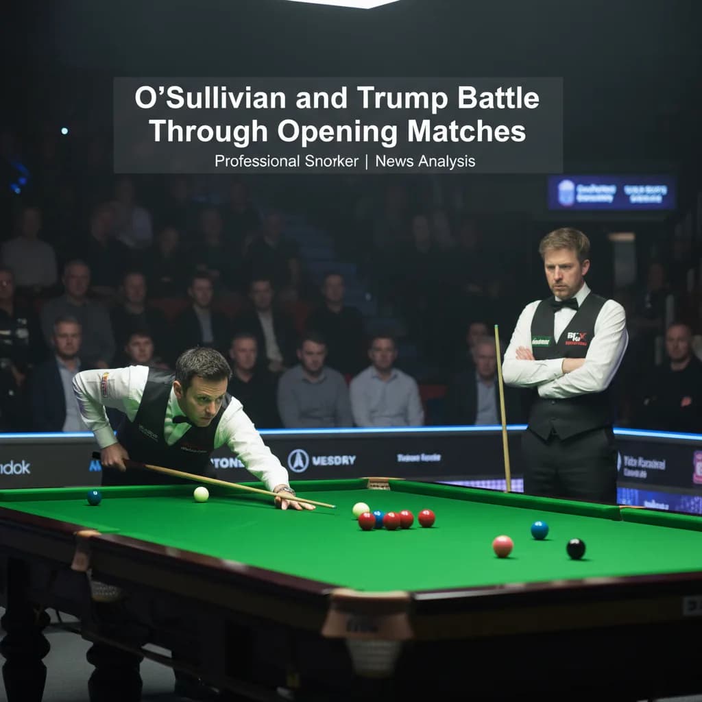 O'Sullivan and Trump Battle Through Opening Matches