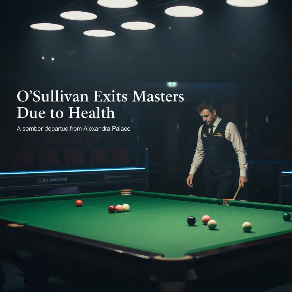 O'Sullivan Exits Masters Due to Health