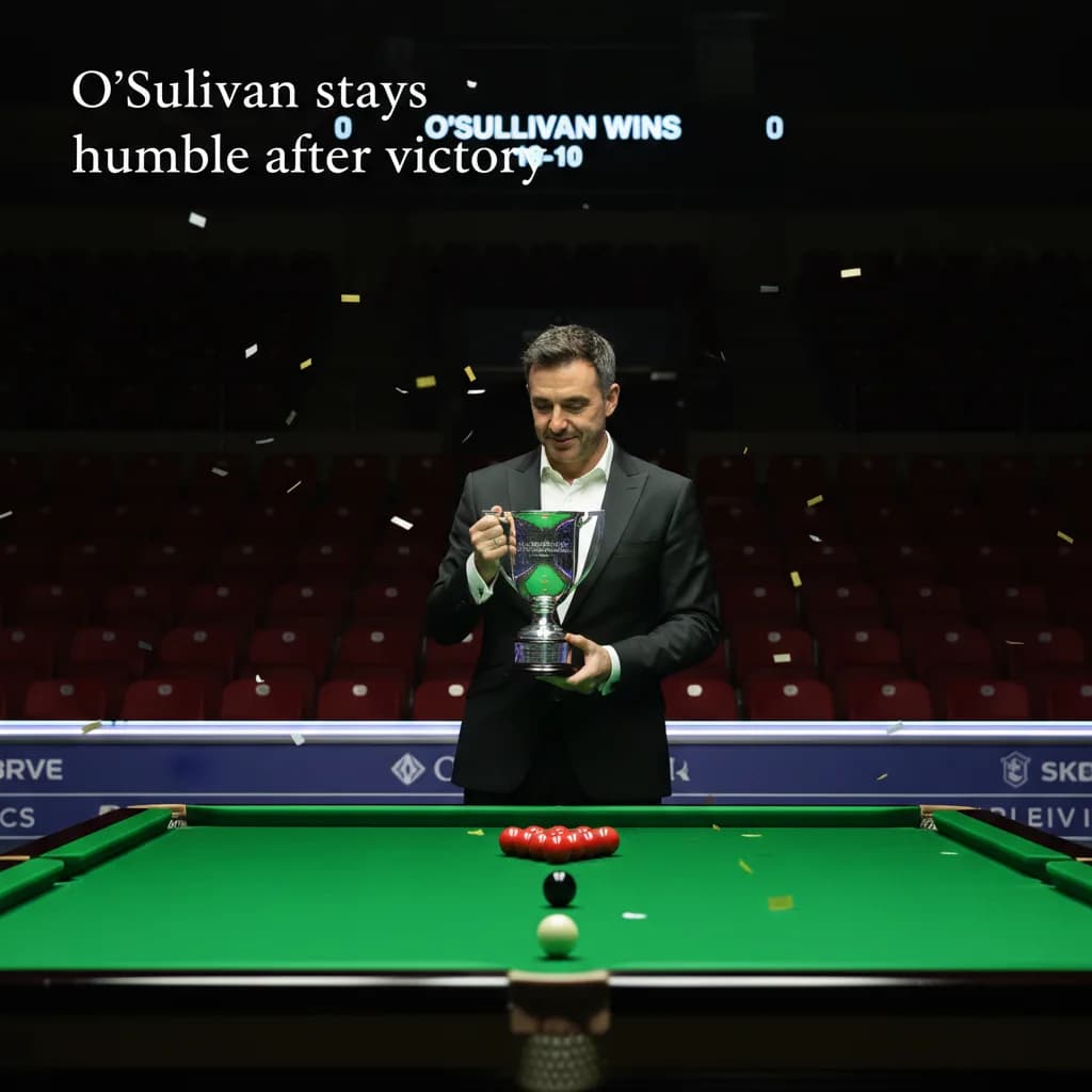 O'Sullivan stays humble after victory