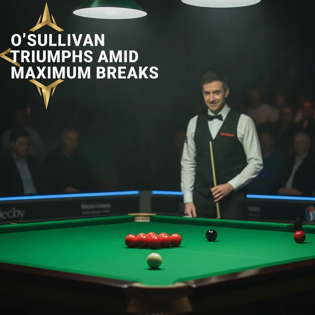 O'Sullivan triumphs amid maximum breaks