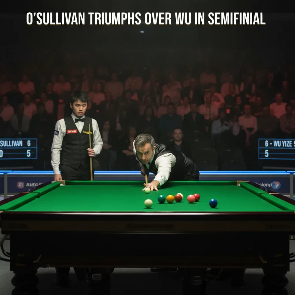 O'Sullivan Triumphs Over Wu in Semifinal