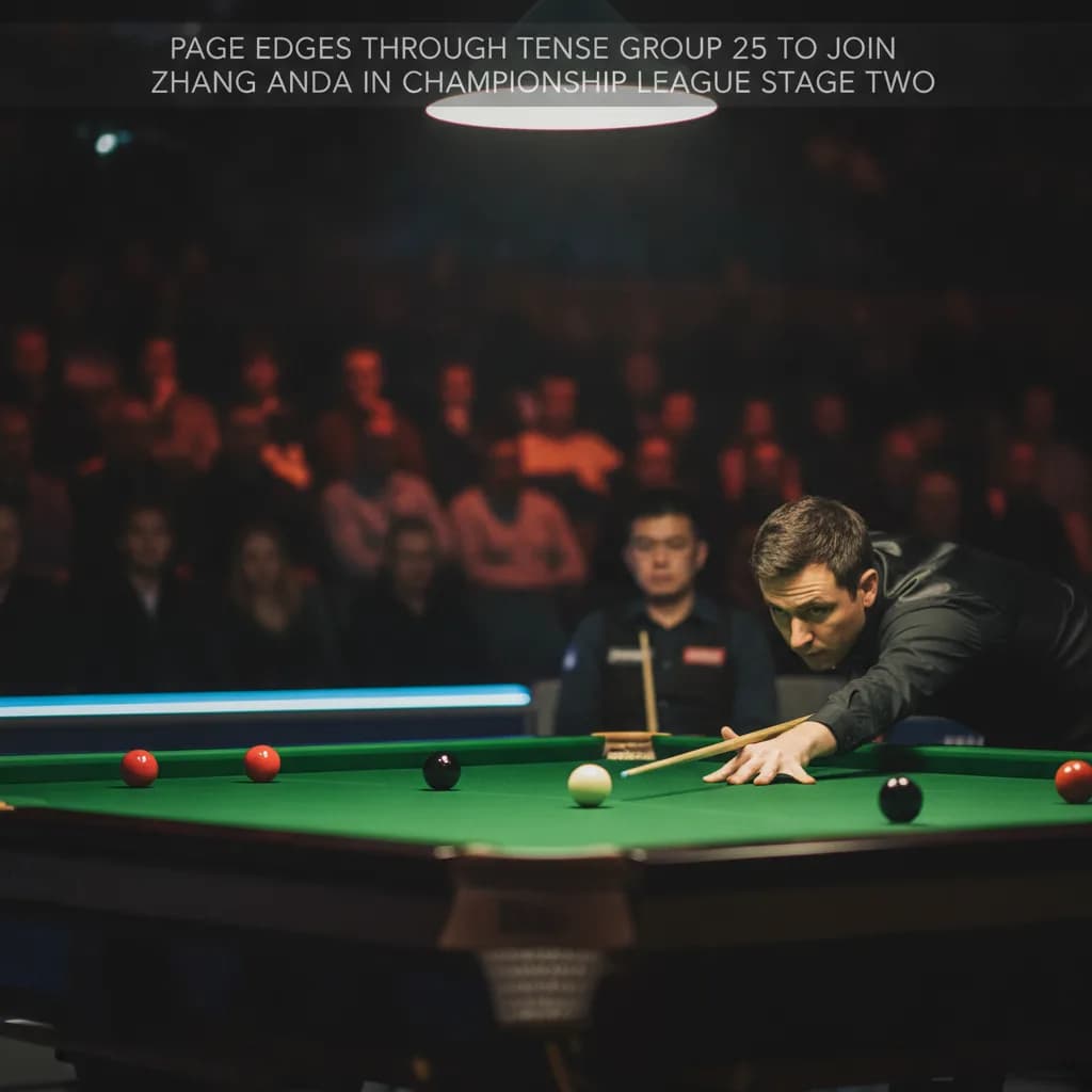 Page Edges Through Tense Group 25 to Join Zhang Anda in Championship League Stage Two