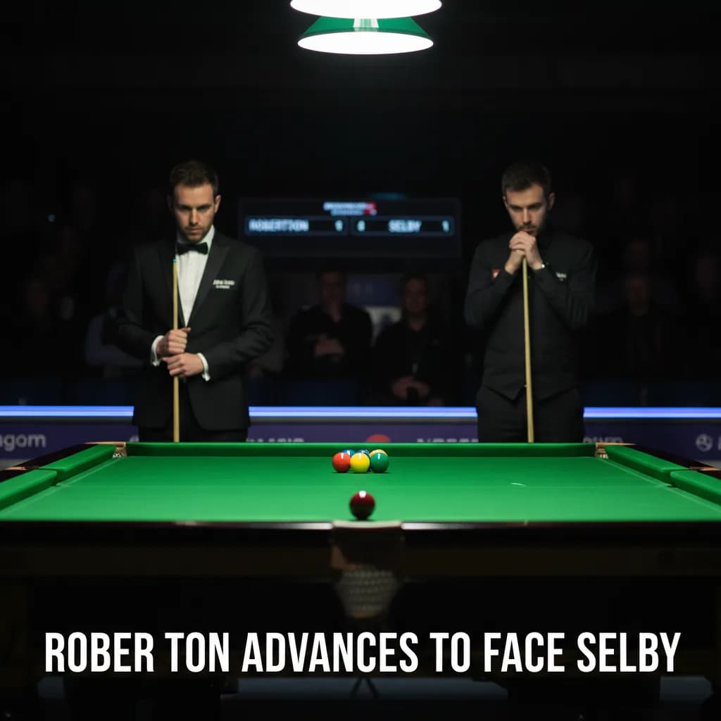 Robertson advances to face Selby