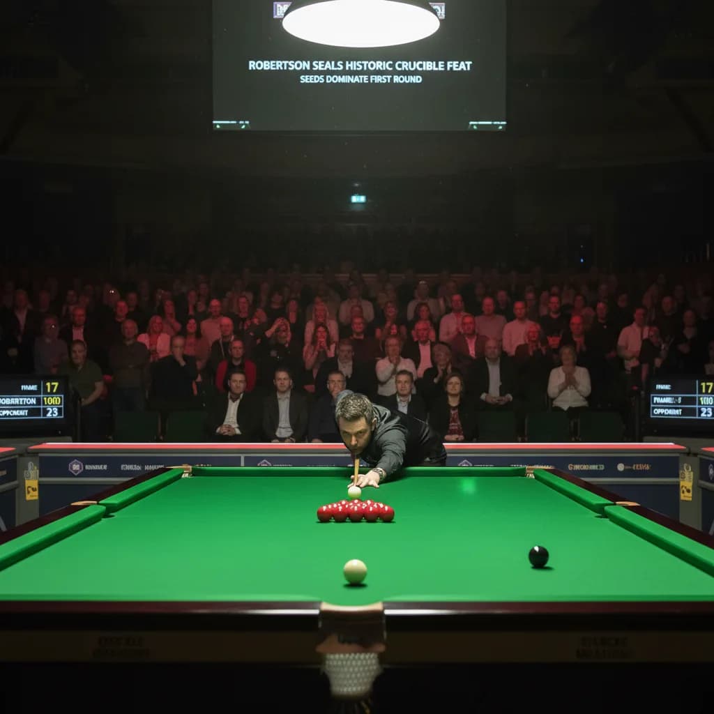 Robertson Seals Historic Crucible Feat as Seeds Dominate First Round