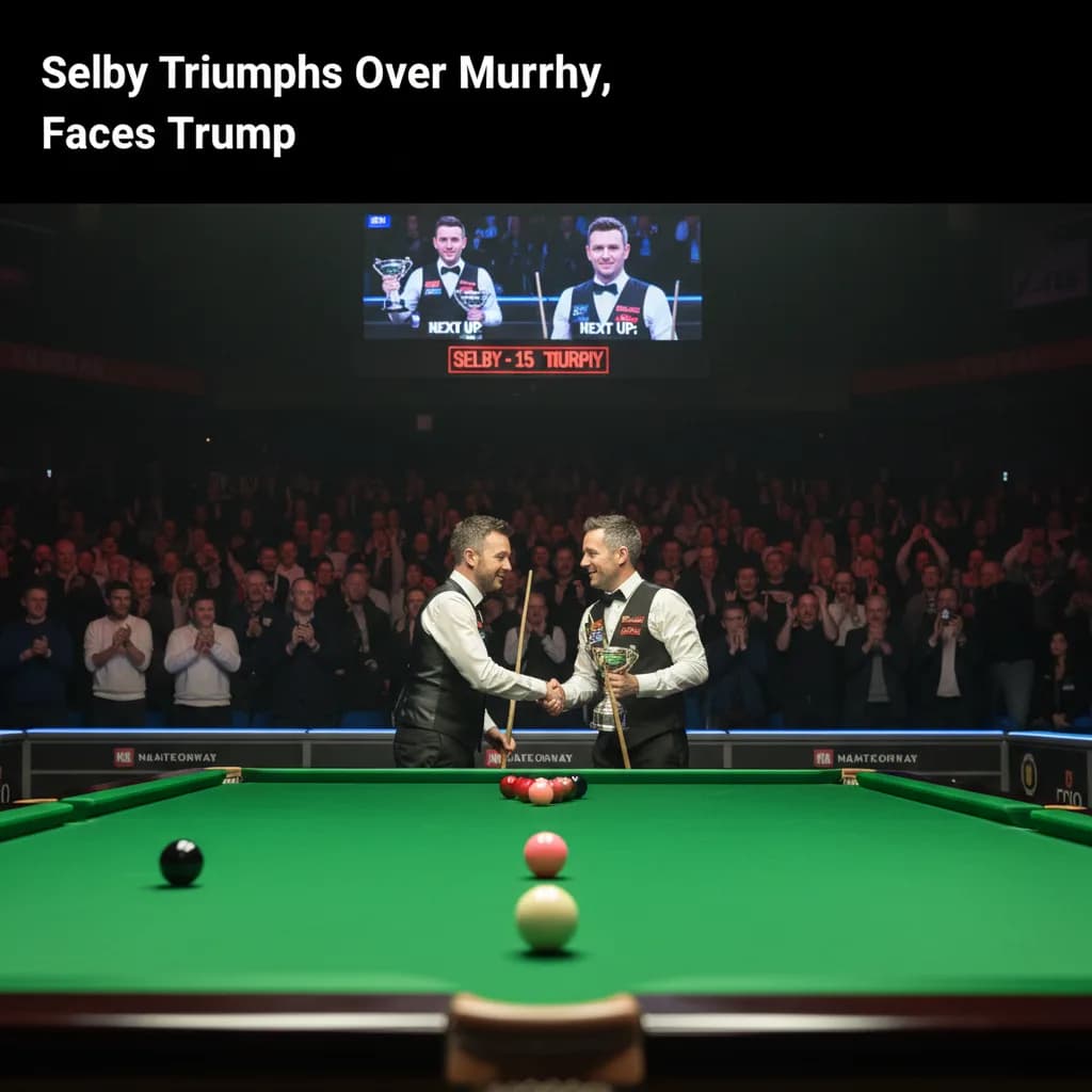 Selby Triumphs Over Murphy, Faces Trump