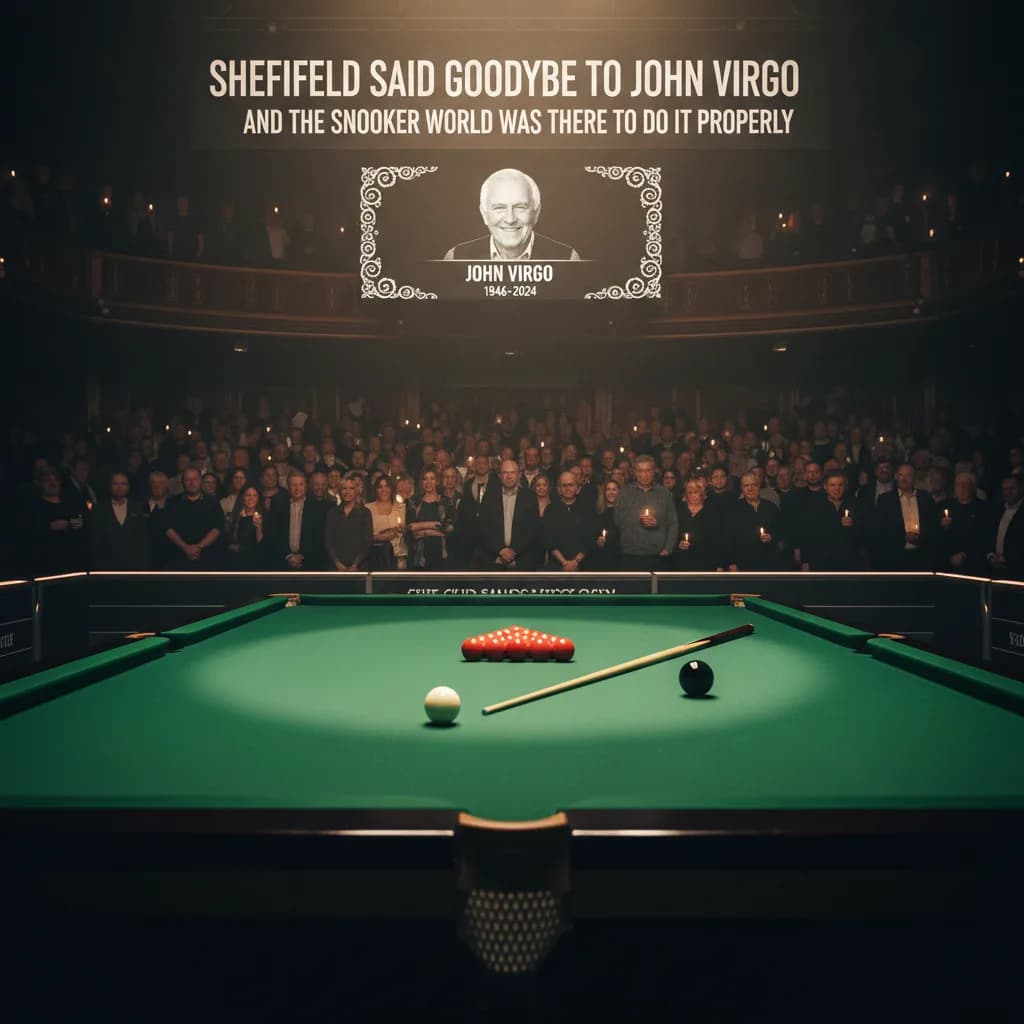 Sheffield Said Goodbye to John Virgo — and the Snooker World Was There to Do It Properly