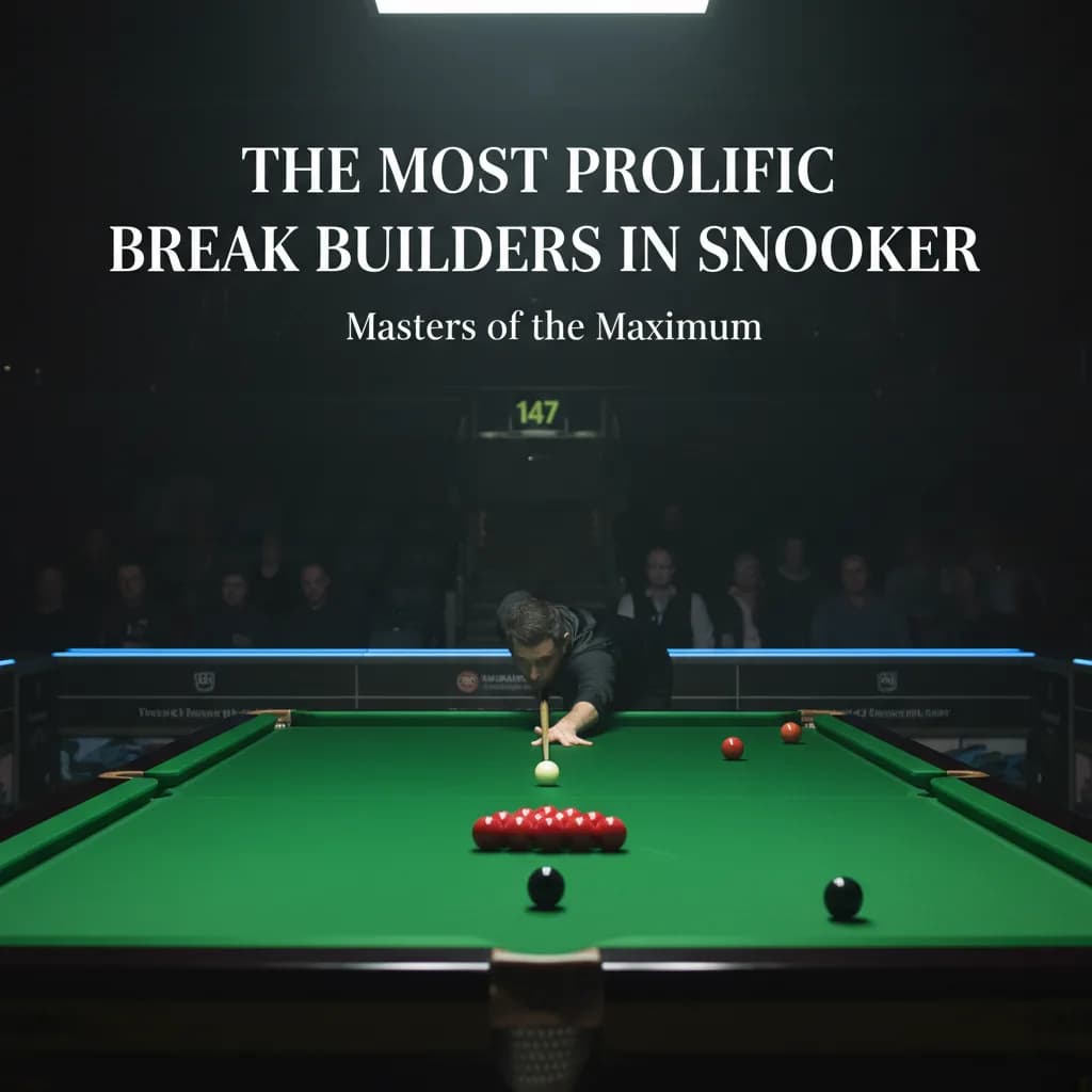 The Most Prolific Break Builders in Snooker