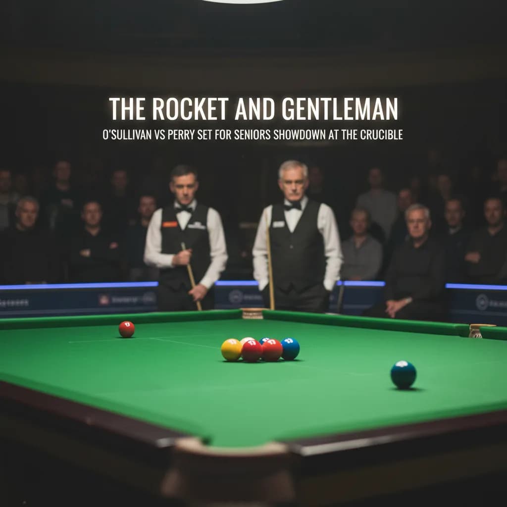 The Rocket and the Gentleman: O'Sullivan vs Perry Set for Seniors Showdown at the Crucible