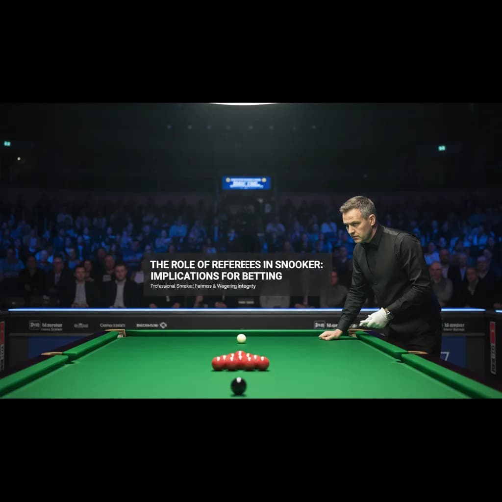 The Role of Referees in Snooker: Implications for Betting