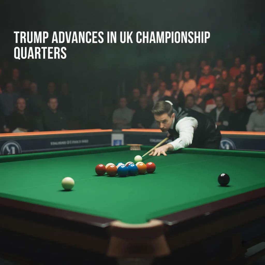 Trump Advances in UK Championship Quarters