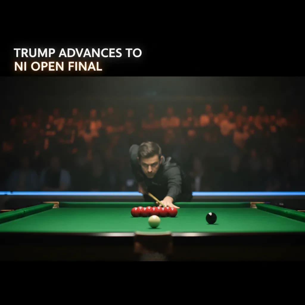 Trump advances to NI Open final