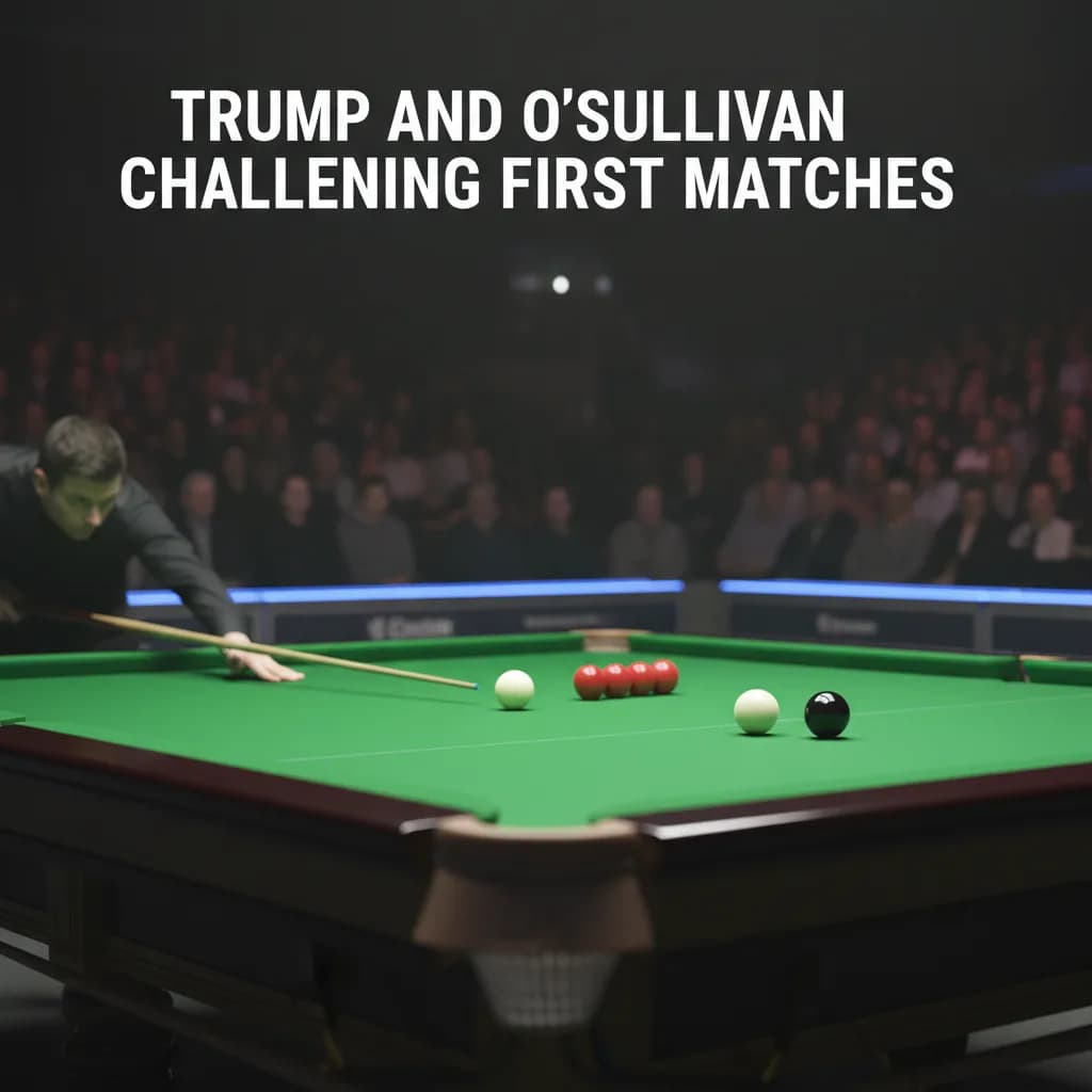 Trump and O'Sullivan Challenging First Matches