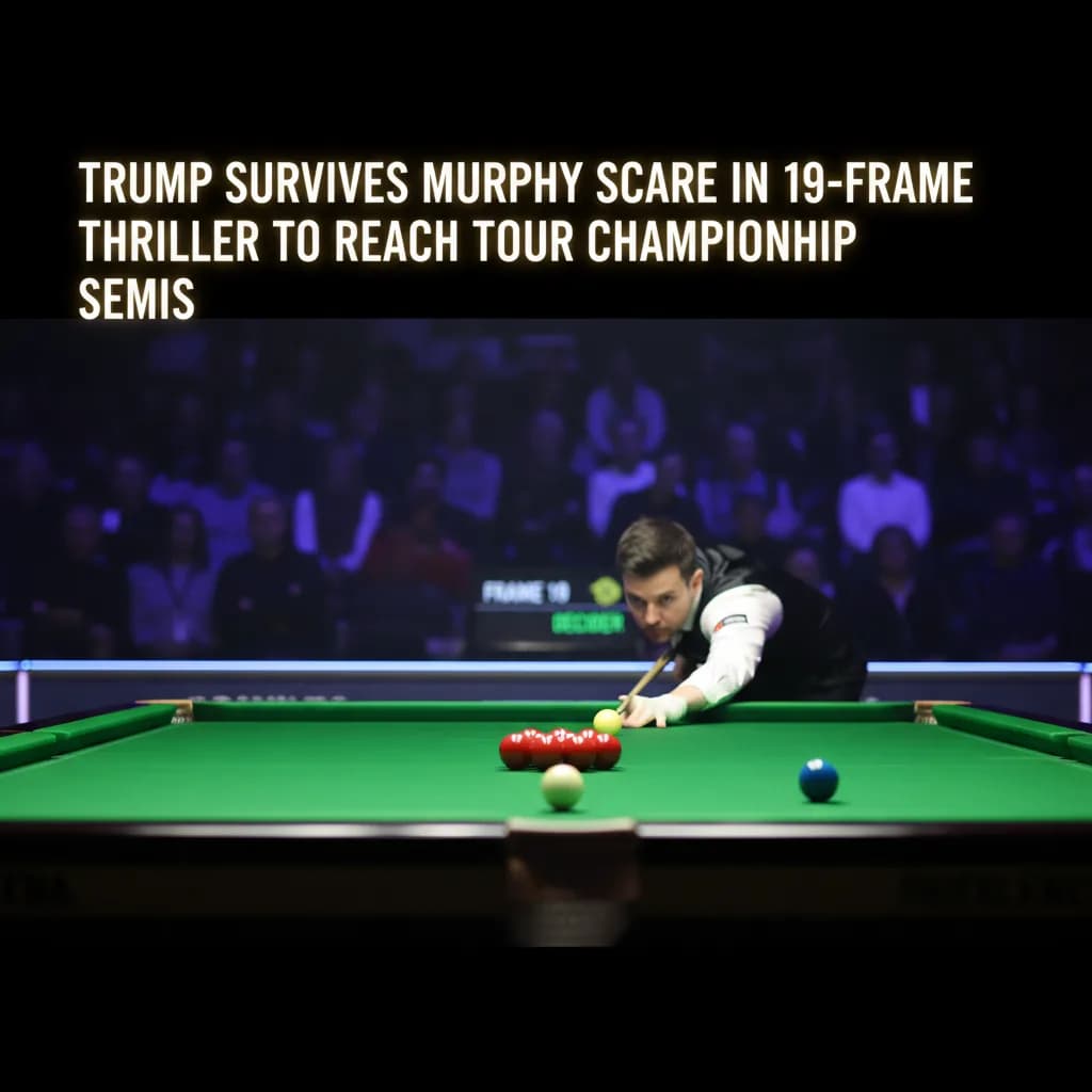 Trump Survives Murphy Scare in 19-Frame Thriller to Reach Tour Championship Semis