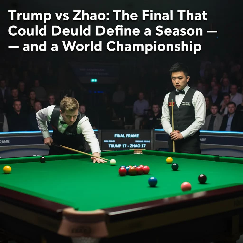 Trump vs Zhao: The Final That Could Define a Season — and a World Championship