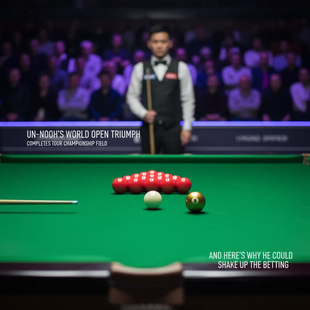Un-Nooh's World Open Triumph Completes Tour Championship Field — And Here's Why He Could Shake Up the Betting