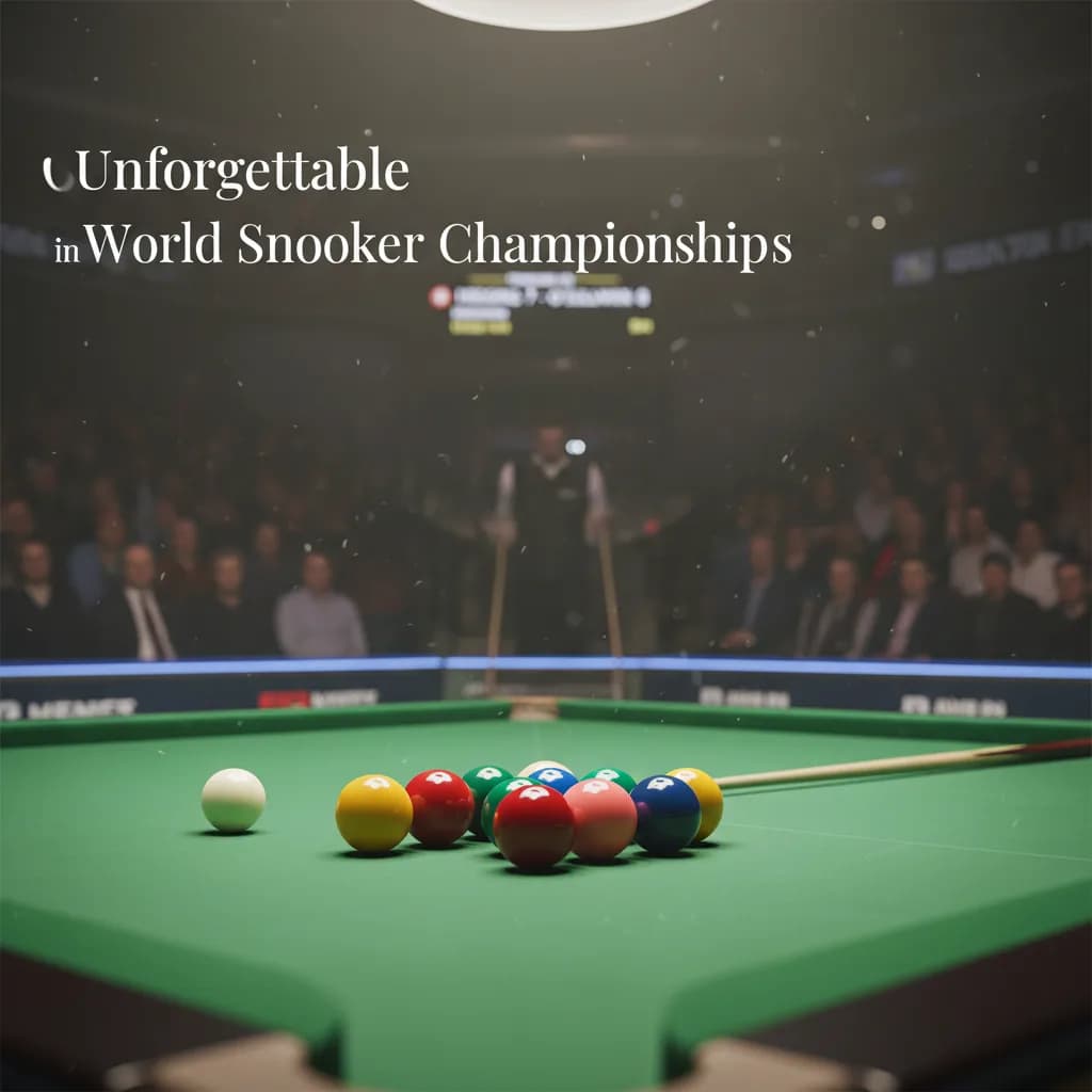 Unforgettable Moments in World Snooker Championships
