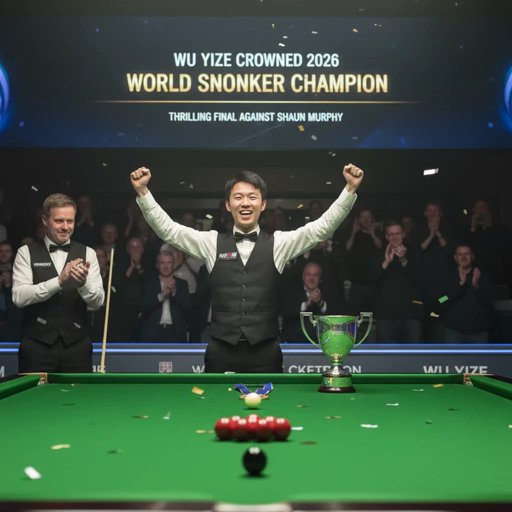 Wu Yize Crowned 2026 World Snooker Champion After Thrilling Final Against Shaun Murphy