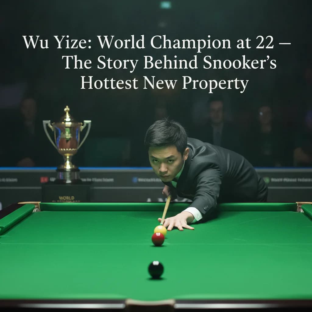 Wu Yize: World Champion at 22 — The Story Behind Snooker's Hottest New Property
