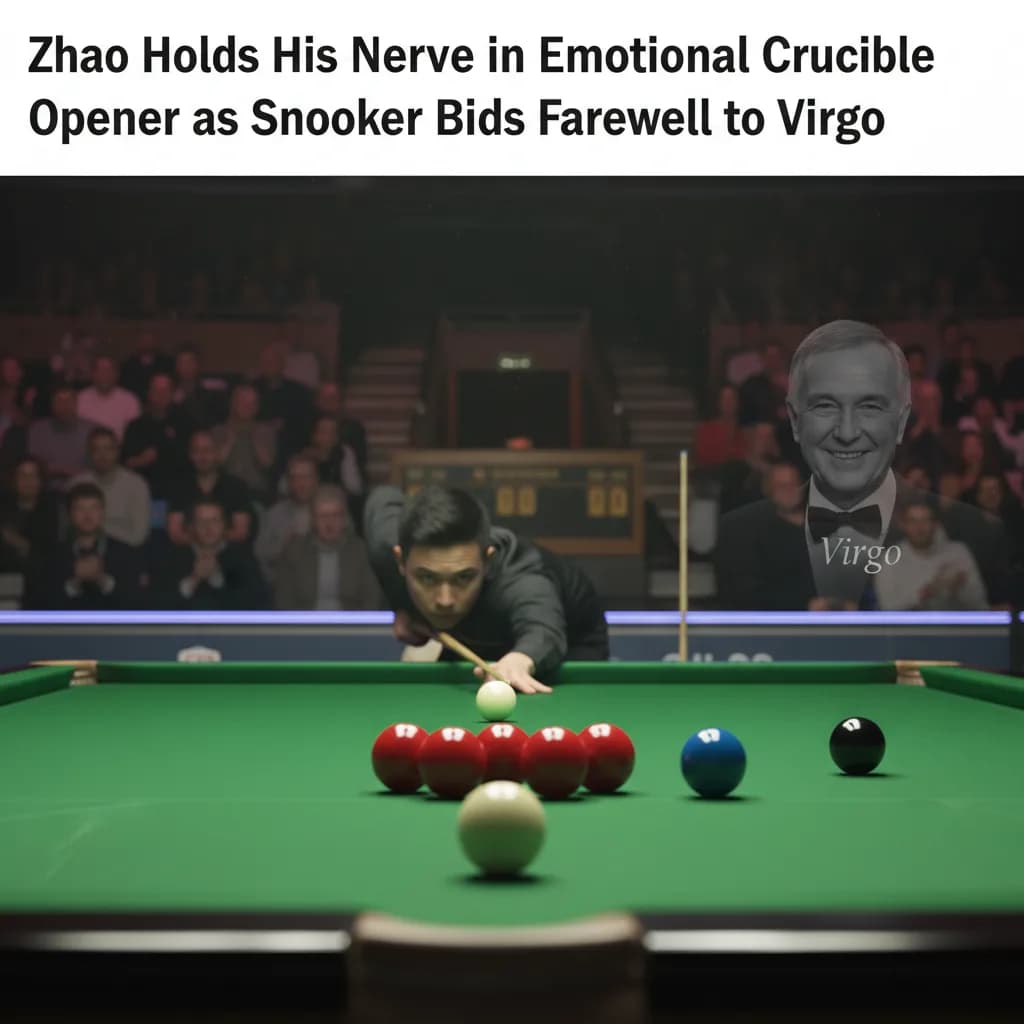 Zhao Holds His Nerve in Emotional Crucible Opener as Snooker Bids Farewell to Virgo