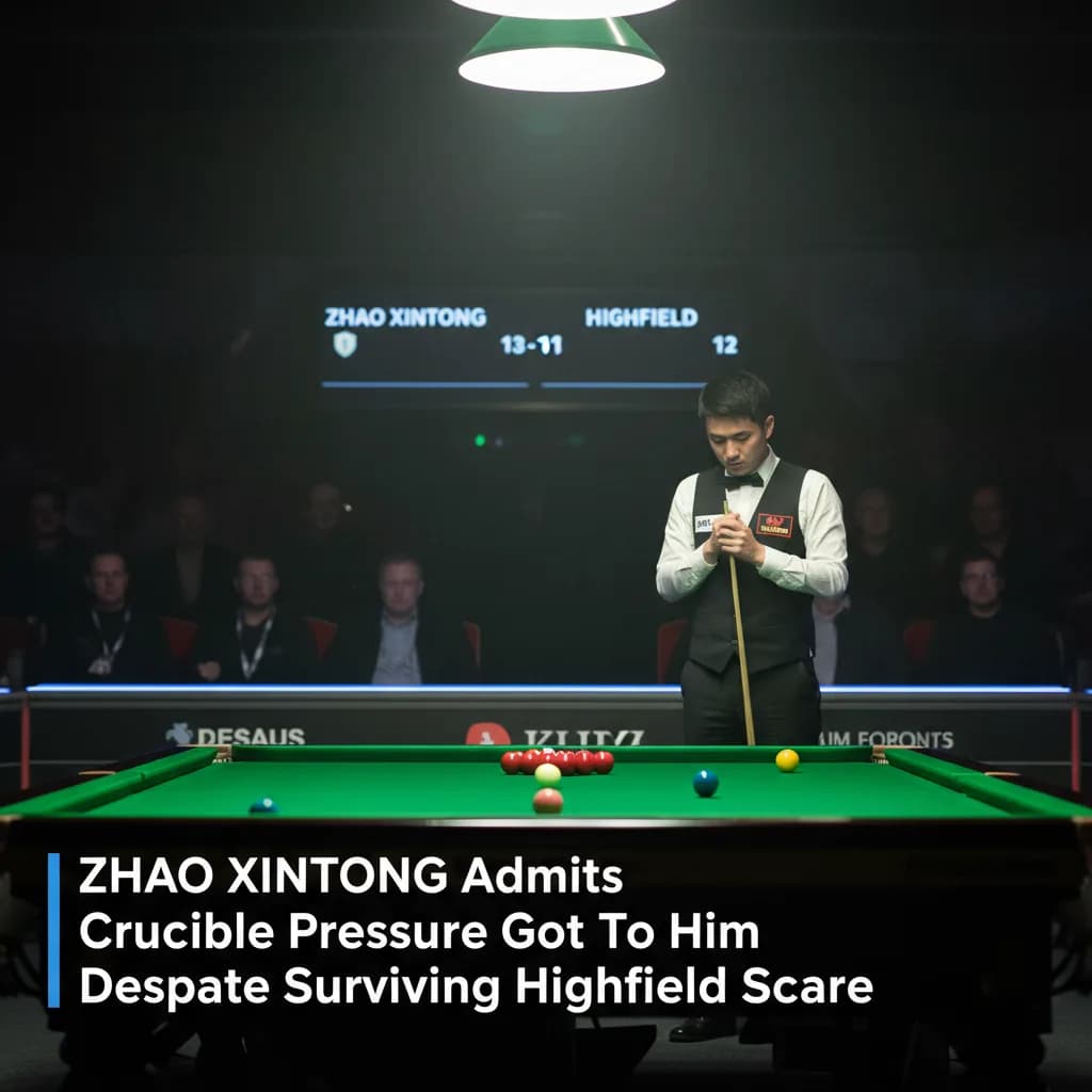 Zhao Xintong Admits Crucible Pressure Got to Him Despite Surviving Highfield Scare