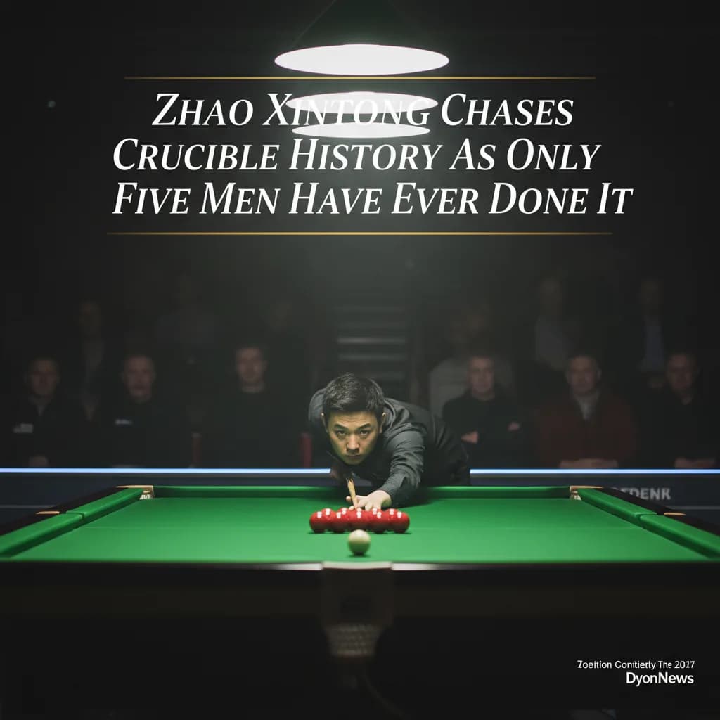 Zhao Xintong Chases Crucible History as Only Five Men Have Ever Done It